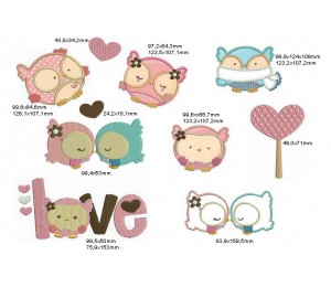 Stickmuster - Sweet Eulchen Paar